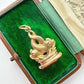 Antique 9ct gold & carnelian dolphin fob