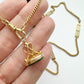 Antique 9ct gold & bloodstone heart fob