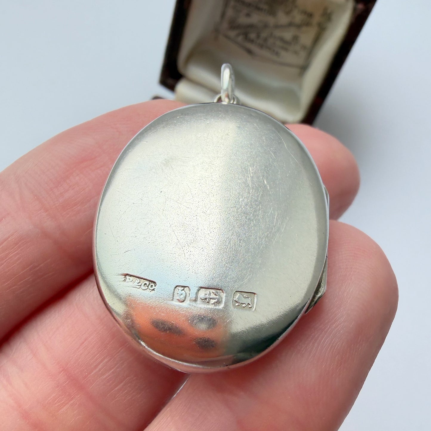 Victorian sterling silver horseshoe locket