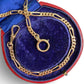 Antique Austrian 14ct gold figaro watch chain