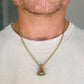 Antique 15ct gold & chrysoprase lion intaglio seal