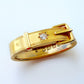 Edwardian 18ct gold & old cut diamond scarf tie