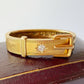 Edwardian 18ct gold & old cut diamond scarf tie
