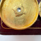 Antique 15ct gold & old cut starburst diamond locket