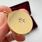 Antique 15ct gold & old cut starburst diamond locket