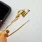 Antique French 18ct gold snake brooch