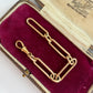 9ct yellow gold paperclip/trombone link extender