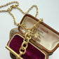 Antique 15ct gold & ruby fox charm