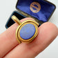 Antique 18ct gold triple stone spinning fob