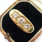 Vintage 18ct gold & diamond startburst set ring
