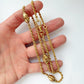 Victorian Etruscan revival 15ct gold rope chain