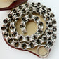 Victorian sterling silver double belcher collar chain