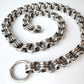 Victorian sterling silver double belcher collar chain