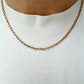 Antique 9ct gold belcher chain