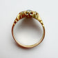 Victorian 18ct gold, diamond & sapphire ring