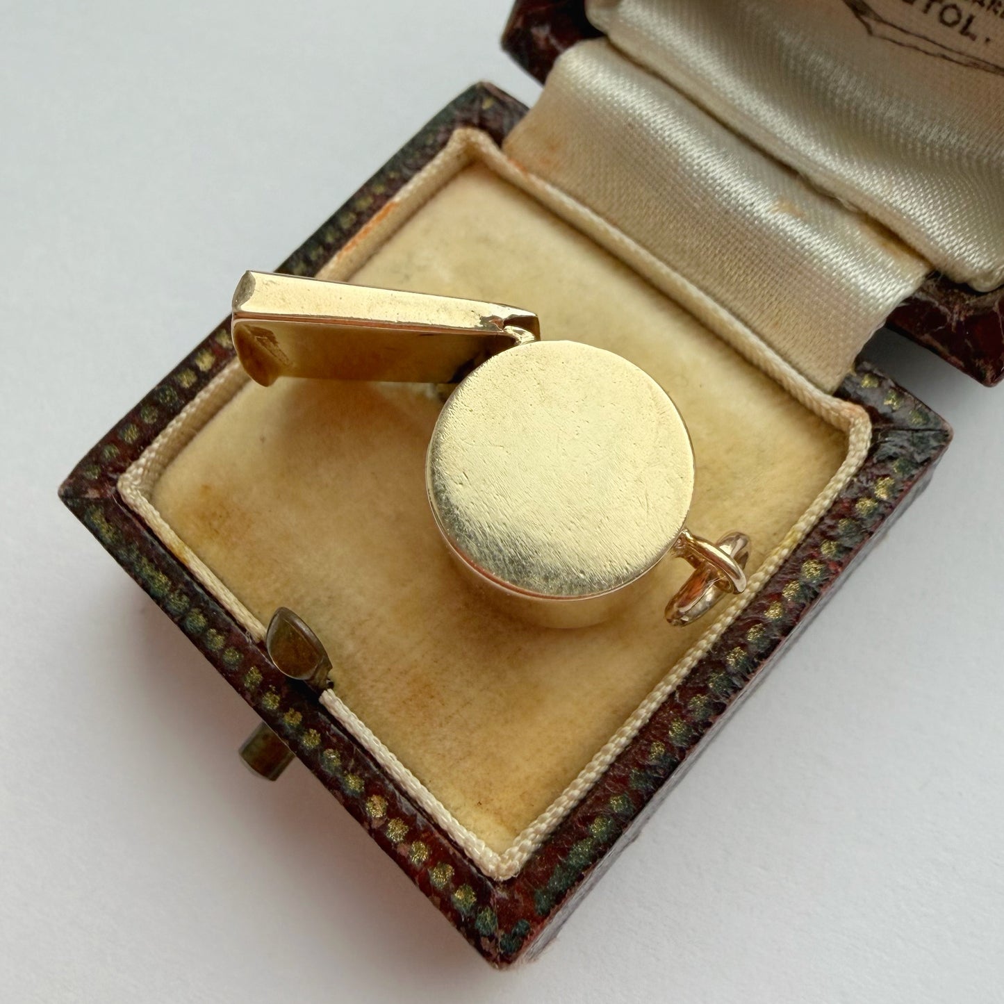 Vintage 9ct gold whistle charm