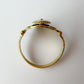 Antique 14ct gold & rose cut diamond Disc of Phaistos ring