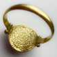 Antique 14ct gold & rose cut diamond Disc of Phaistos ring