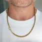 Victorian 15ct gold double belcher chain