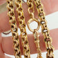 Victorian 15ct gold double belcher chain