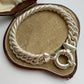 Vintage sterling silver textured curb bracelet