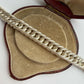 Vintage sterling silver textured curb bracelet