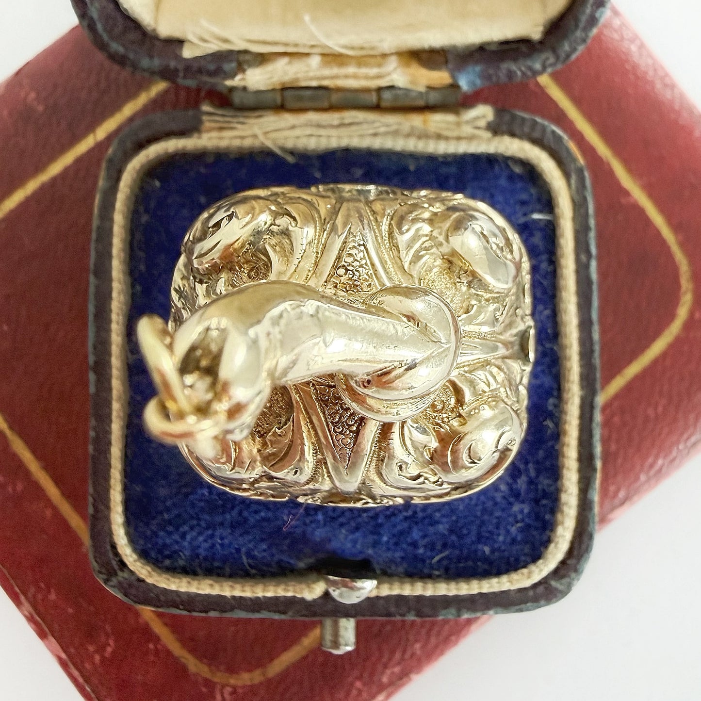Victorian fox & ship intaglio seal