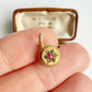 Antique 15ct gold, ruby & diamond charm