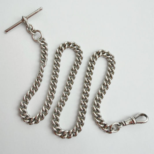 Antique silver Albert/watch chain