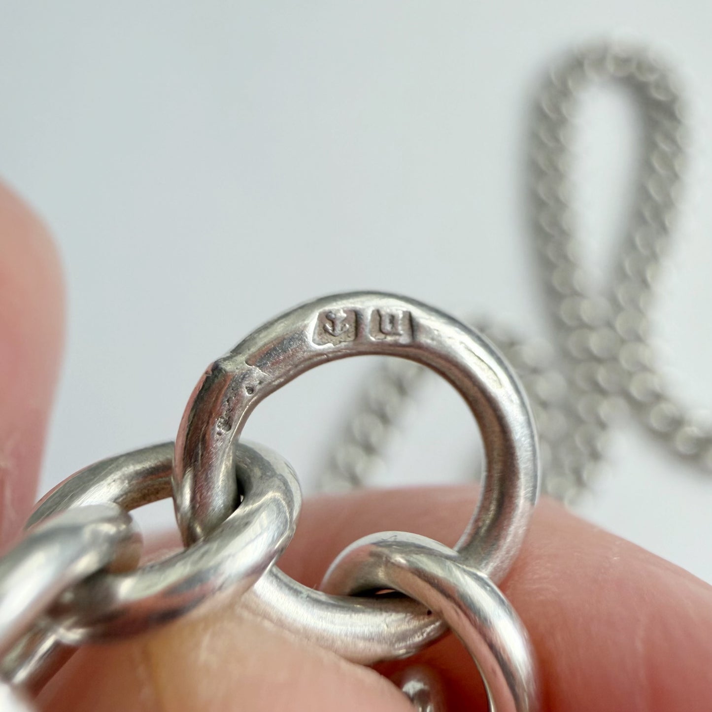 Antique silver Albert/watch chain