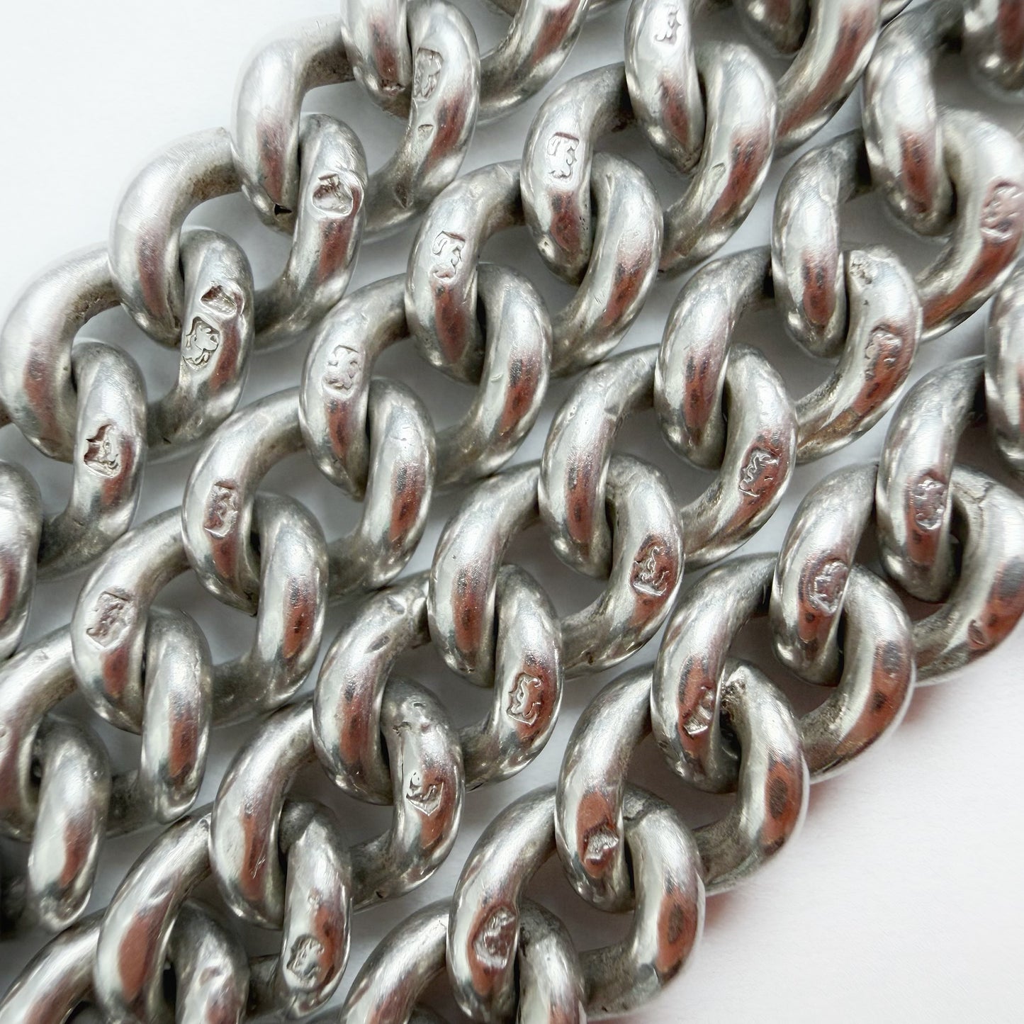 Antique silver Albert/watch chain
