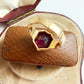 Early Victorian 18ct gold & garnet intaglio signet ring
