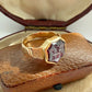 Early Victorian 18ct gold & garnet intaglio signet ring