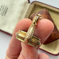 Victorian 9ct gold & banded agate lion compass fob