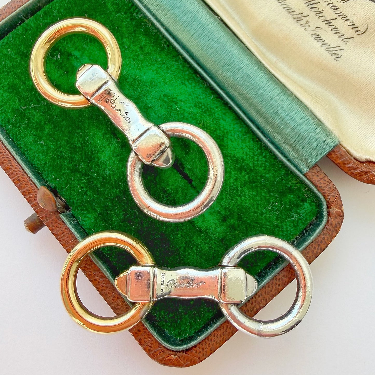 Vintage Cartier bicolour extenders