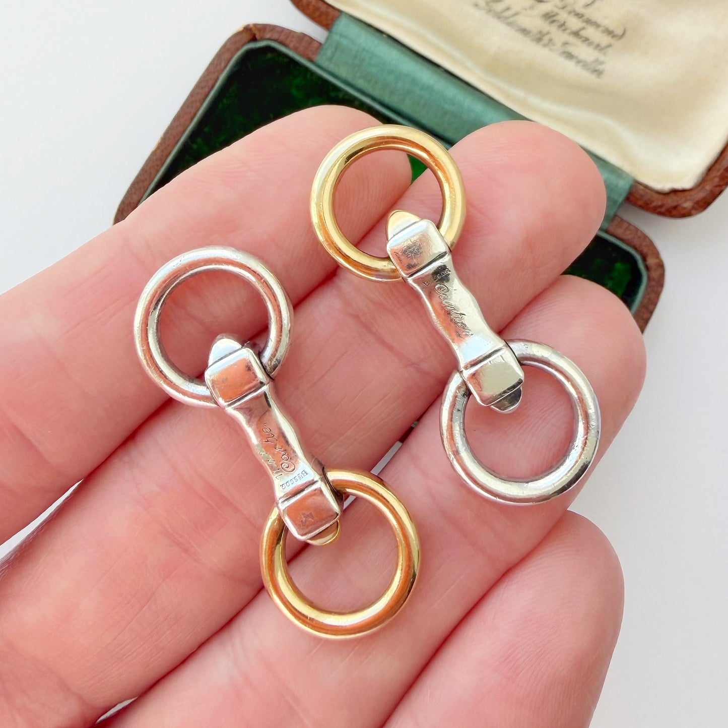 Vintage Cartier bicolour extenders
