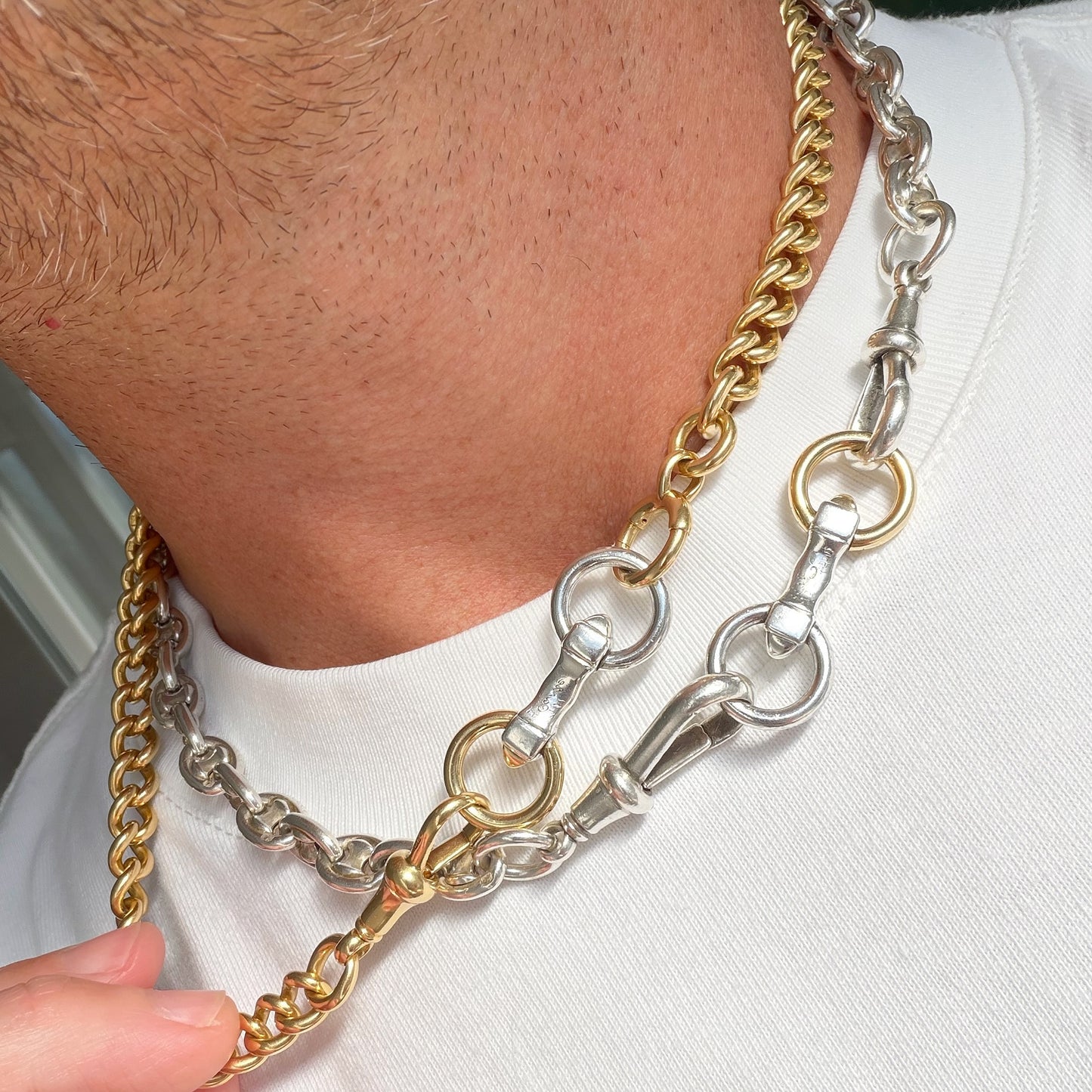 Vintage Cartier bicolour extenders
